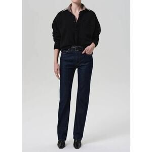 Citizens of Humanity Zurie Straight Jeans in Helia Dark Wash 31 NWT Quiet Luxury